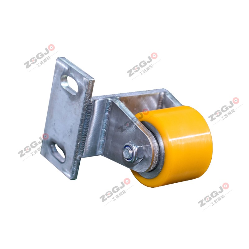 客制产品铸铁镀锌聚氨酯轮异形脚轮定制