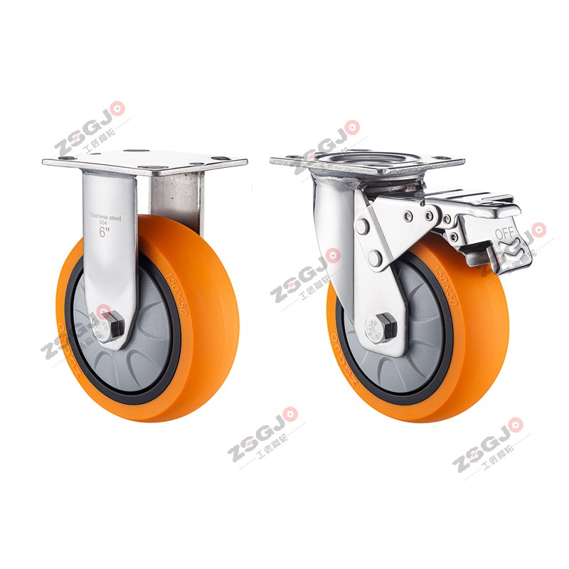 工匠SUSE7系列不锈钢重载脚轮万向轮承重260-400kg